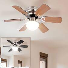 The mazon fan is perfect for small room applications and is designed to complement today's dé£¯r trends. Ugo Ceiling Fan With Pull Switch And Lighting Meinelampe