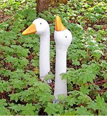 4 Stuck Gartenfigur Gansehals 1841 Gertrud Aus Keramik Weiss Sehr Wetterbestandig Ca 35 Cm Hoch Amazon De Garten In 2020 Gartenfiguren Gartenstecker Gartenschmuck