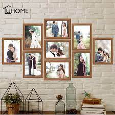Shipped right to your doorstep! 9pcs Set Photo Frame Set Picture Frame Family Collage Photo Frames Wall Hanging Photo Picture Holder Display Home Wall Decor Painting Calligraphy Aliexpress