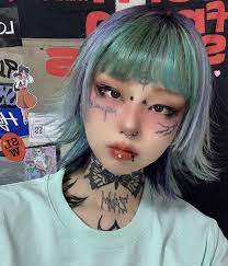 Ulzzang Girl Feline Eyes Aesthetic Hair Alternative Hair Hair Inspo Color