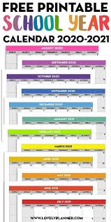 Free Printable 2020 2021 Monthly School Calendar Template Lovely Planner In 2020 School Calendar Teacher Planner Printables Teacher Calendar