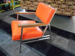 Vintage Steelcase Chair Orange Brushed Steel Mid Century Modern Industrial 1950s Steelcase Chair Chair Modern Industrial