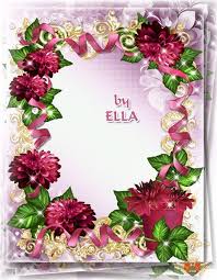 Photoshop Borders Templates Adobe Photoshop Picture Frame Psd And Border From Chrysanthemum Flower Frame Photoshop Pics Photoshop Wallpapers