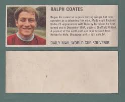 Burnley Ralph Coates England Dm70