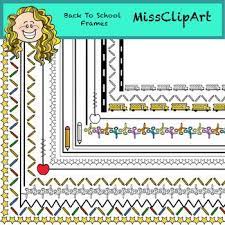 Borders And Frames Back To School Color And B W Missclipart Clip Art Borders Borders And Frames School Colors