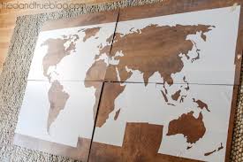 When i saw a few diy ideas made with maps, i was sold. World Map Wall Art Diy Tried True Creative