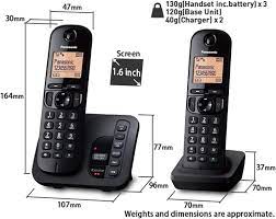 Get one of the best cordless phones in your home and have a reliable connection whenever you need to make a call. Buy Panasonic Kx Tgc223eb Dect Cordless Phone With Answering Machine 1 6 Inch Easy To Read Backlit Display Nuisance Call Blocker Hands Free Speakerphone Eco Mode Black Trio Handset Pack Online In Indonesia B00kw7qi70