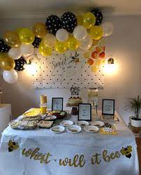 What Will It Be Bumble Bee Baby Shower Table Decor Bumble Bee Baby Shower Bee Baby Shower Bee Baby Shower Decoration