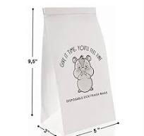 Emergency Plastic Airsickness Vomit Paper Bag - Barf Bags ...