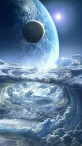 Parures Housses De Couette Fantastique Et Science Fiction Fond Ecran Gratuit Fond Ecran Galaxy Paysage Lune