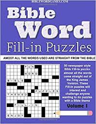 Word search puzzles can be. Bible Word Fill In Puzzles Vol 1 Fun Fill In Word Puzzles With Words Out Of The Bible Watson Gary W 9781519539144 Amazon Com Books