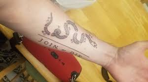 Join or die tattoo is really impressive. Join Or Die By Redemption Tattoo Boston Ma First Tattoo Imgur