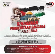 Yayasan Indo Global Mandiri Act Galang Solidaritas Bagi Muslim Di Palestina Sd Plus Igm