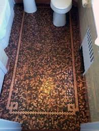 Top 60 Best Penny Floor Design Ideas Copper Coin Flooring In 2020 Penny Floor Penny Tile Floors Penny Floor Designs