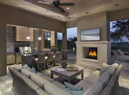 Wall Soffit Patio Contemporary With Stacked Stone Wall Covered Patio Contemporary Patio New Homes Outdoor Kitchen Design