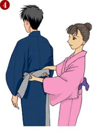 男性ゆかたの着付け ゆかた着付け教室 尚美流
