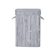 Bamboo Gray Laundry Hamper Laundry Basket Songmics Laundry baskets, bins & bags. bamboo grey laundry hamper