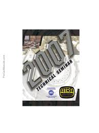 Land rover and range rover forum. 2007 Atra Seminar Manual Contents Transmission Mechanics Automotive Industry