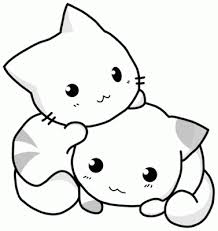 Cute Cat Coloring Pages Photo 2 Cute Anime Cat Anime Kitten Kitten Drawing
