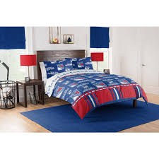 Decorate your home and office in new york rangers style with a wide variety of rangers home decor from rally house. 5 Piece Multi Colored Ny Rangers Rotary Full Size Bed In A Bag Set 190604067049 The Home Depot