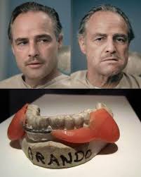 Marlon Brando's Mouthpiece from 'The Godfather' 🥀 Marlon Brando wanted to  make Don Corleone “look like a bulldog,” so he stuffed his cheeks with  cotton wool for the audition. For the actual