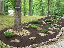 Landscaping can be a challenge on a steep slope. Slope With Landscape Small Yard Landscaping Easy Landscaping Landscaping With Rocks