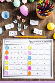 Children can trace the letters next to each of the pictures to. Easter Egg Math Activities For Kindergarten Freebies Included