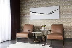 The most common mid century modern sofa material is cotton. Sunpan Kellam Lounge Chair Marseille Camel Leather Sp 103683 Modern Furniture Canada