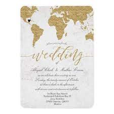 Gold Foil World Map Destination Wedding Invitation Zazzle Com In 2021 Destination Wedding Invitations Gold Foil Wedding Invitations Gold Wedding Invitations
