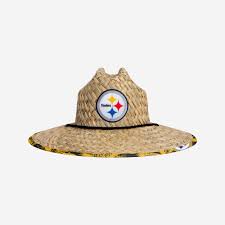 Pittsburgh Steelers Floral Straw Hat Floral Straws Pittsburgh Steelers Hats Straw Hat