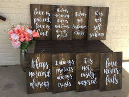 Wedding Quotes Love Is Patient Love Is Kind Aisle Signs Rustic Wedding Wedding Lande Leading Wedding Magazine Ideas Inspirations The Hottest New Wedding Trends