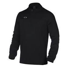 oakley mens gridlock pullover 1 4 zip black shirt amazon