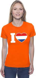 Vivianne miedema, speelster oranje leeuwinnen, selectie euro 2017, ek vrouwen in nederland. Bol Com Oranje I Love Holland Supporter Shirt Dames Oranje Koningsdag Holland Supporter