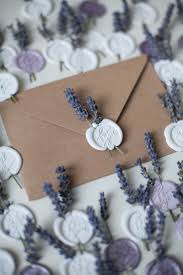 Surguchnye Ottiski S Lavandoj Wax Stamp Wedding Invitations Gifts