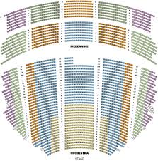 Pantage Theatre Seating Chart