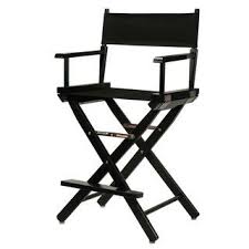 Black Frame 24 Inch Director S Chair Black Makeup Chair Makeup Artist Chair Directors Chair