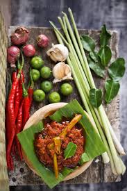 Sambal khas bali ini terbuat dari batang pohon serai dicampur dengan cabai dan bumbu lainnya. Balinese Chicken Ayam Pelalah Rasa Malaysia