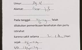 Namun ada perbedaan sedikit yang dikeluarkan dari beberapa fasilitas kesehatan tersebut. Contoh Surat Dokter Yang Sudah Terisi Surat 27 Cute766