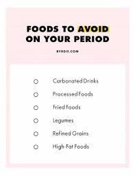 14 Foods To Eat And Avoid On Your Period Remedies For Menstrual Cramps Health Foods To Avoid