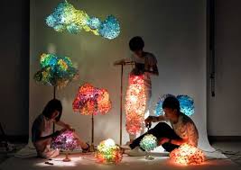 Put old and broken light fixtures, ceiling lights, wall sconces and wall lights into your black cart as garbage. Living Pixels Lighting Fixtures Reuse And Recycle Banners And Vintage Lamp Stands