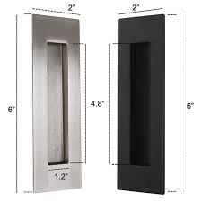 Stainless Steel 6 Rectangle Sliding Flush Door Pull Handle Sliding Door Handles Door Pull Handles Flush Doors