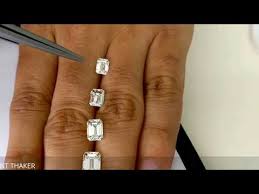 Emerald Cut Diamond Size Compare On Hand 1ct Untill 2ct