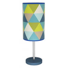 Lampe De Chevet Design Triangle Bleu