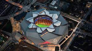 The new home of the atlanta falcons, atlanta united fc, and many of the landmark events in sports and entertainment. Mercedes Benz Stadium Mercedes Benz Stadium