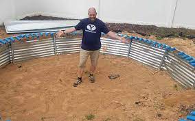 The trampoline was a regular above ground model which i removed the middle section of the. How To Make A Trampoline Pit For Under 100 This Homemade Home