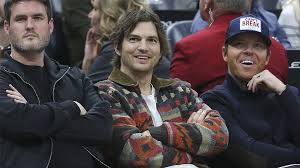 On april 19, the couple announced that they're launching a company called quarantine wine with 100 percent of. Actor Ashton Kutcher Attended Dallas Mavericks Utah Jazz Game
