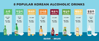 Something i can use alcohol in so i can get drunk from it. 8 Popular Korean Alcoholic Drinks Learn Korean With Fun Colorful Infographics