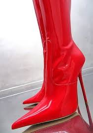 lackleder stiefel rot stiefel lederstiefel damen hohe schuhe