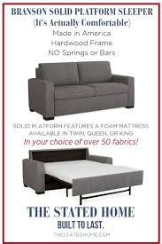 Quality sleeper sofas made in usa. Branson Solid Platform Foam Mattress Sleeper Sofa Sleeper Sofa Foam Mattress American Furniture