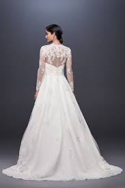 Long Tulle Jacket With Floral Lace Applique Wedding Gowns Lace Wedding Dress Topper Trendy Wedding Dresses
